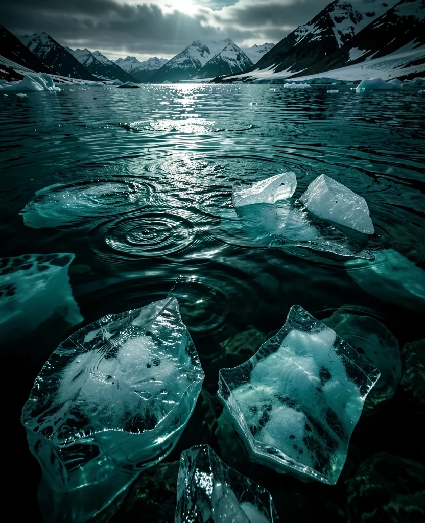 Eiswasser Textur